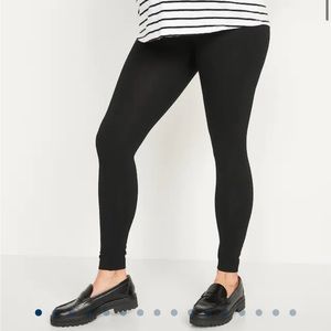 Old navy black maternity full panel leggings